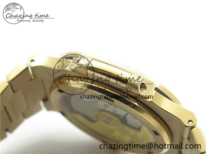 Nautilus 5711 1R PPF 1:1 Best Edition Gray Dial Diamonds Bezel on RG Bracelet 324CS (Free box) V4