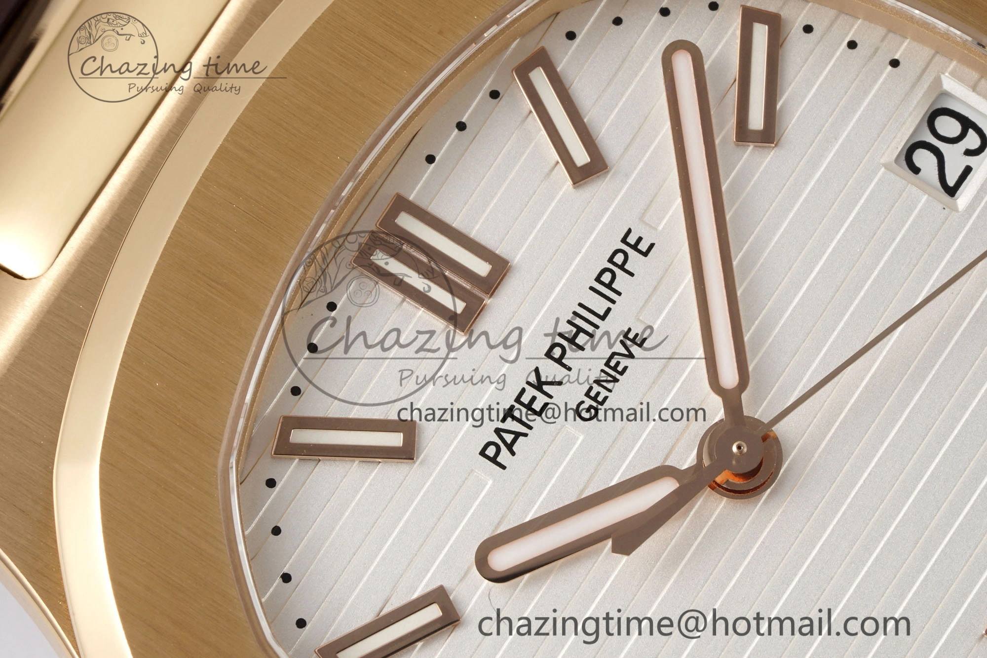Nautilus 5711 1R PPF 1:1 Best Edition White Textured Dial on Brown Rubber Strap 324CS V5