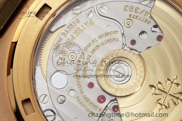 Nautilus 5711 1R PPF 1:1 Best Edition White Textured Dial on Brown Rubber Strap 324CS V5