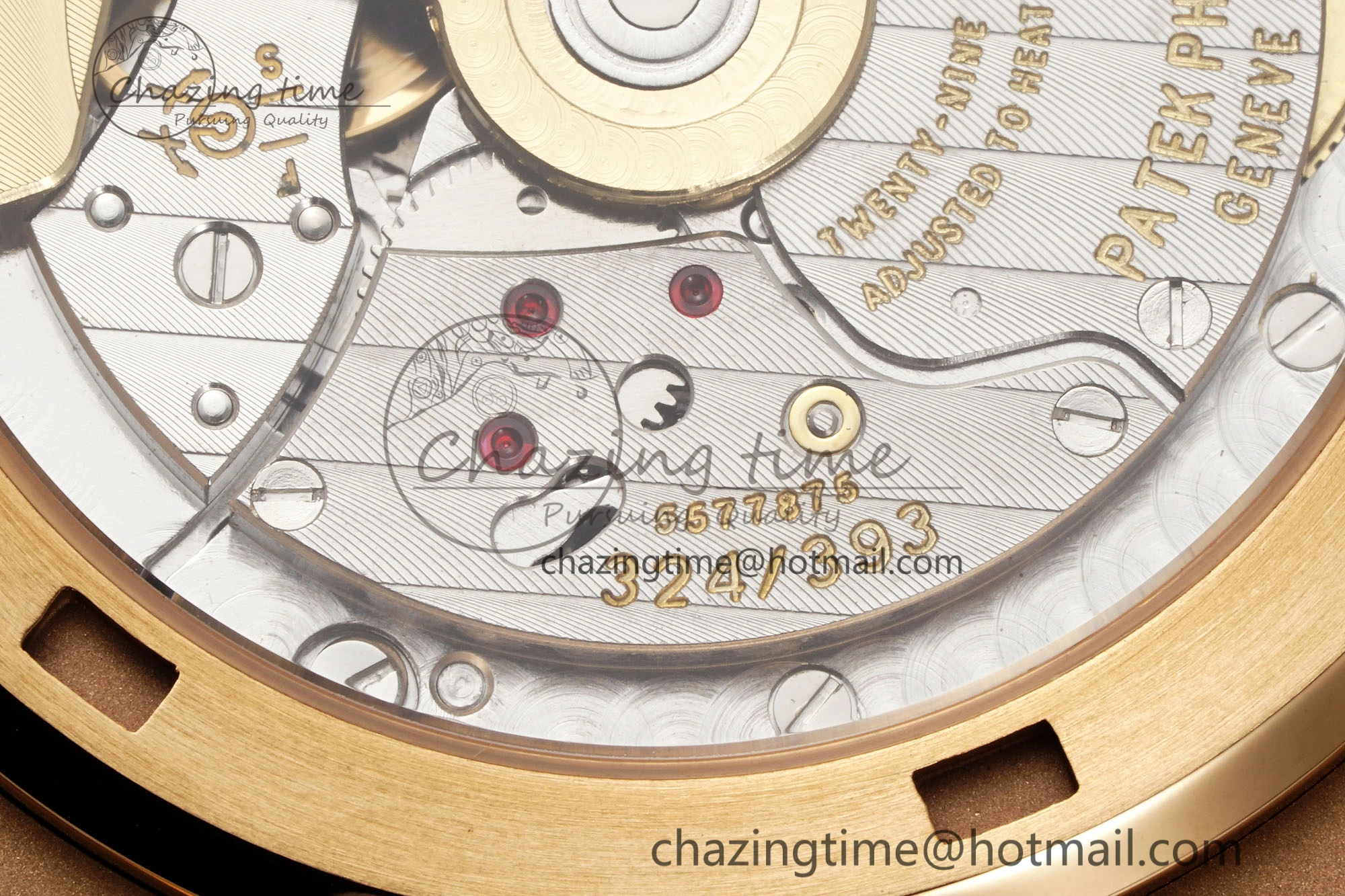 Nautilus 5711 1R PPF 1:1 Best Edition White Textured Dial on Brown Rubber Strap 324CS V5