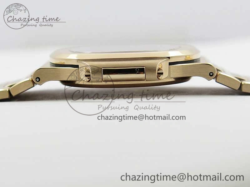 Nautilus 5711 1R PPF 1:1 Best Edition White Textured Dial on RG Bracelet 324CS (Free box)