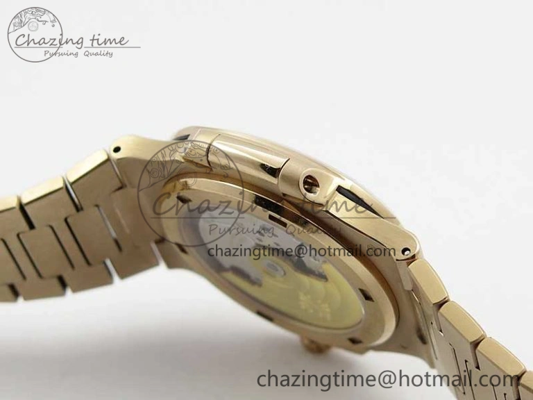 Nautilus 5711 1R PPF 1:1 Best Edition White Textured Dial on RG Bracelet 324CS (Free box)