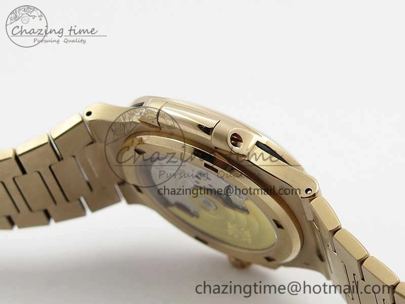 Nautilus 5711 1R PPF 1:1 Best Edition White Textured Dial on RG Bracelet 324CS (Free box)