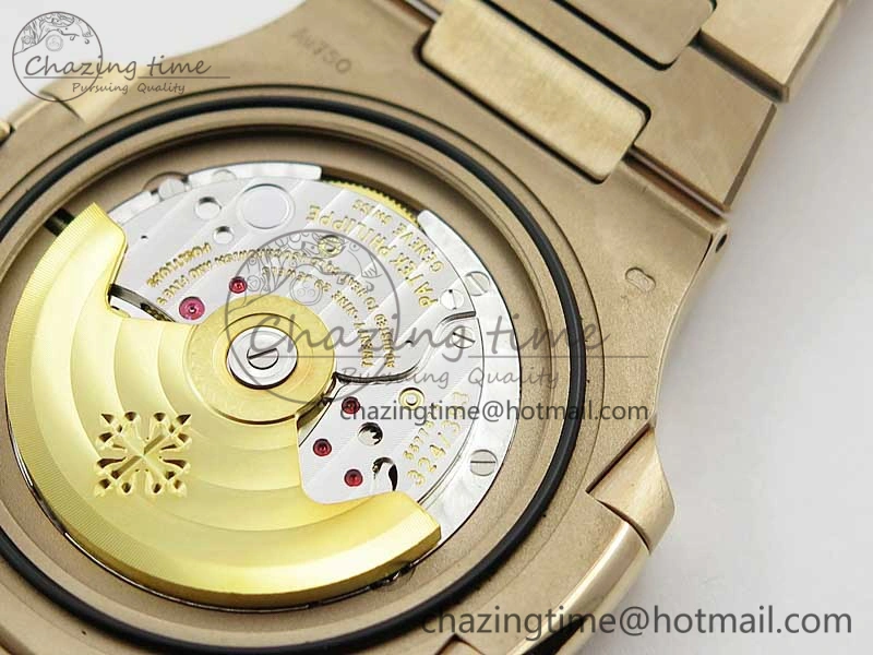 Nautilus 5711 1R PPF 1:1 Best Edition White Textured Dial on RG Bracelet 324CS (Free box)