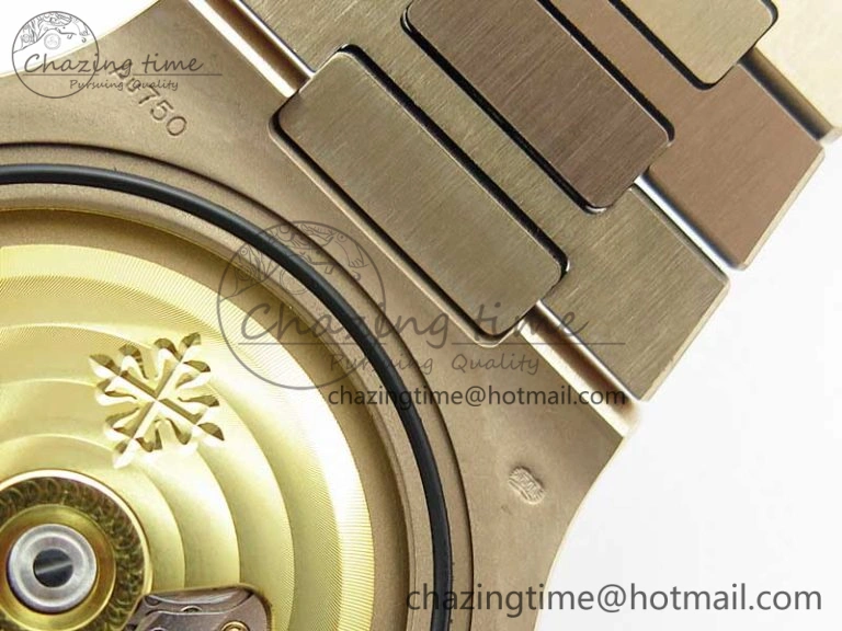 Nautilus 5711 1R PPF 1:1 Best Edition White Textured Dial on RG Bracelet 324CS (Free box)