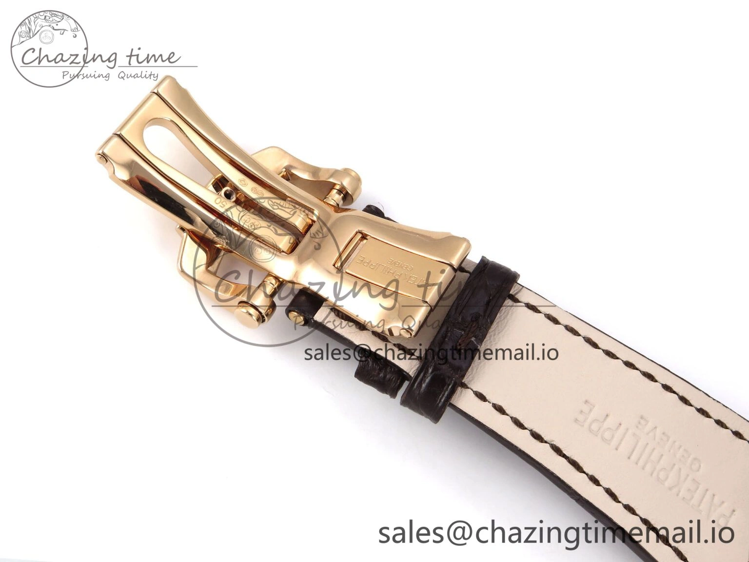 Nautilus 5711 1R RG 3KF 1:1 Best Edition Brown Textured Dial on Brown Leather Strap A324 Super Clone V2