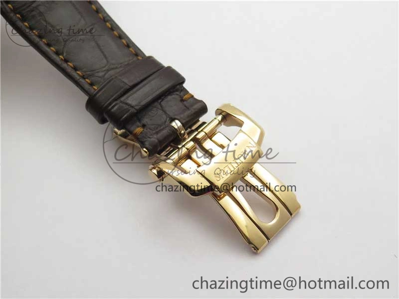 Nautilus 5711 1R RG 3KF 1:1 Best Edition Brown Textured Dial on Brown Leather Strap A324 Super Clone V2
