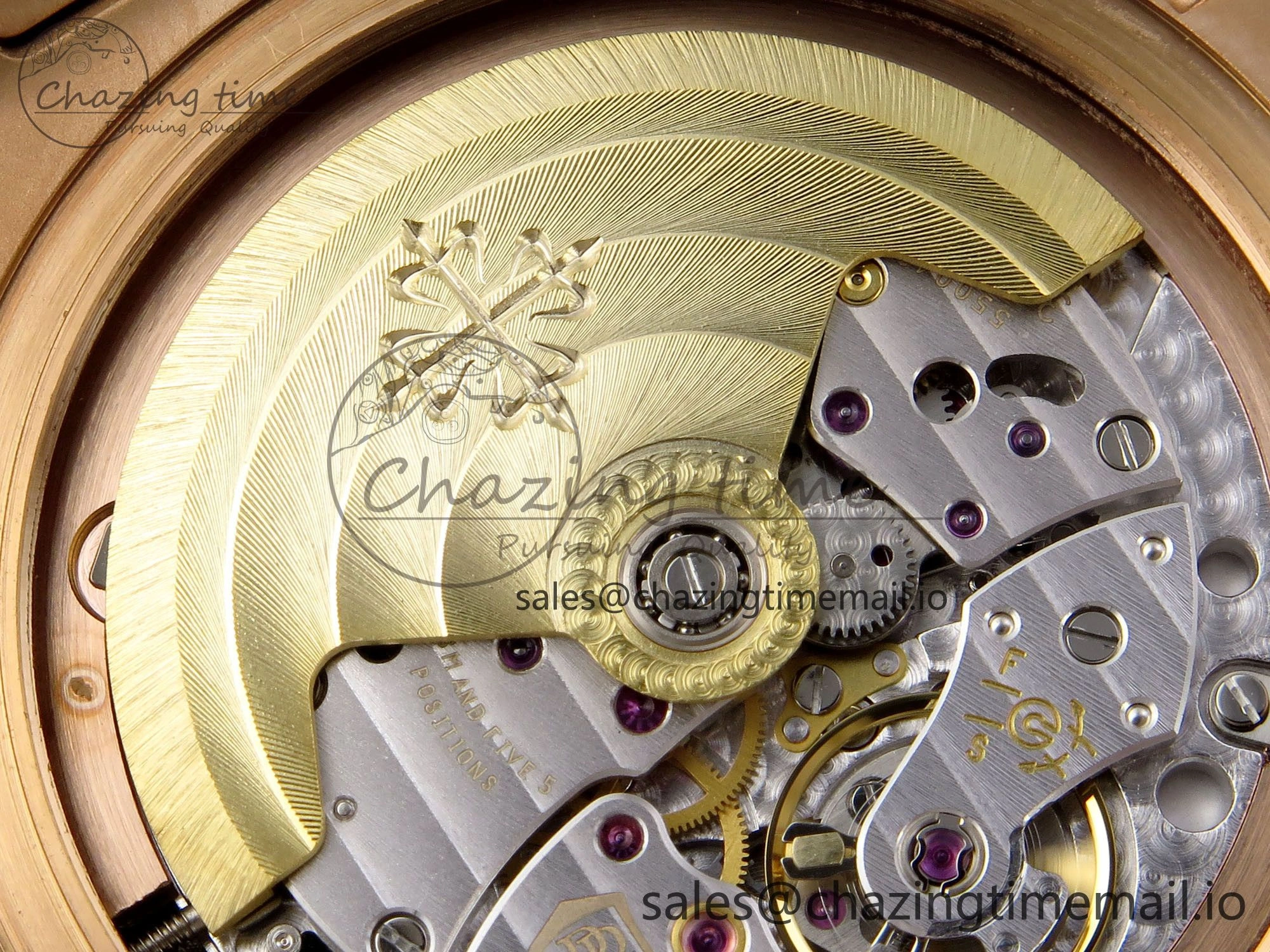 Nautilus 5711 1R RG 3KF 1:1 Best Edition Brown Textured Dial on RG Bracelet A324 Super Clone V2