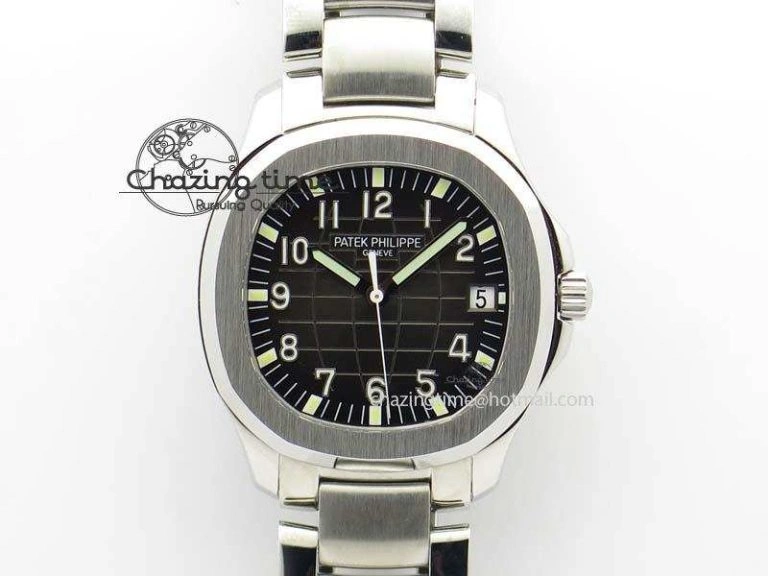 Nautilus 5711 1R RG 3KF 1:1 Best Edition Gray Textured Dial on RG Bracelet A324 Super Clone