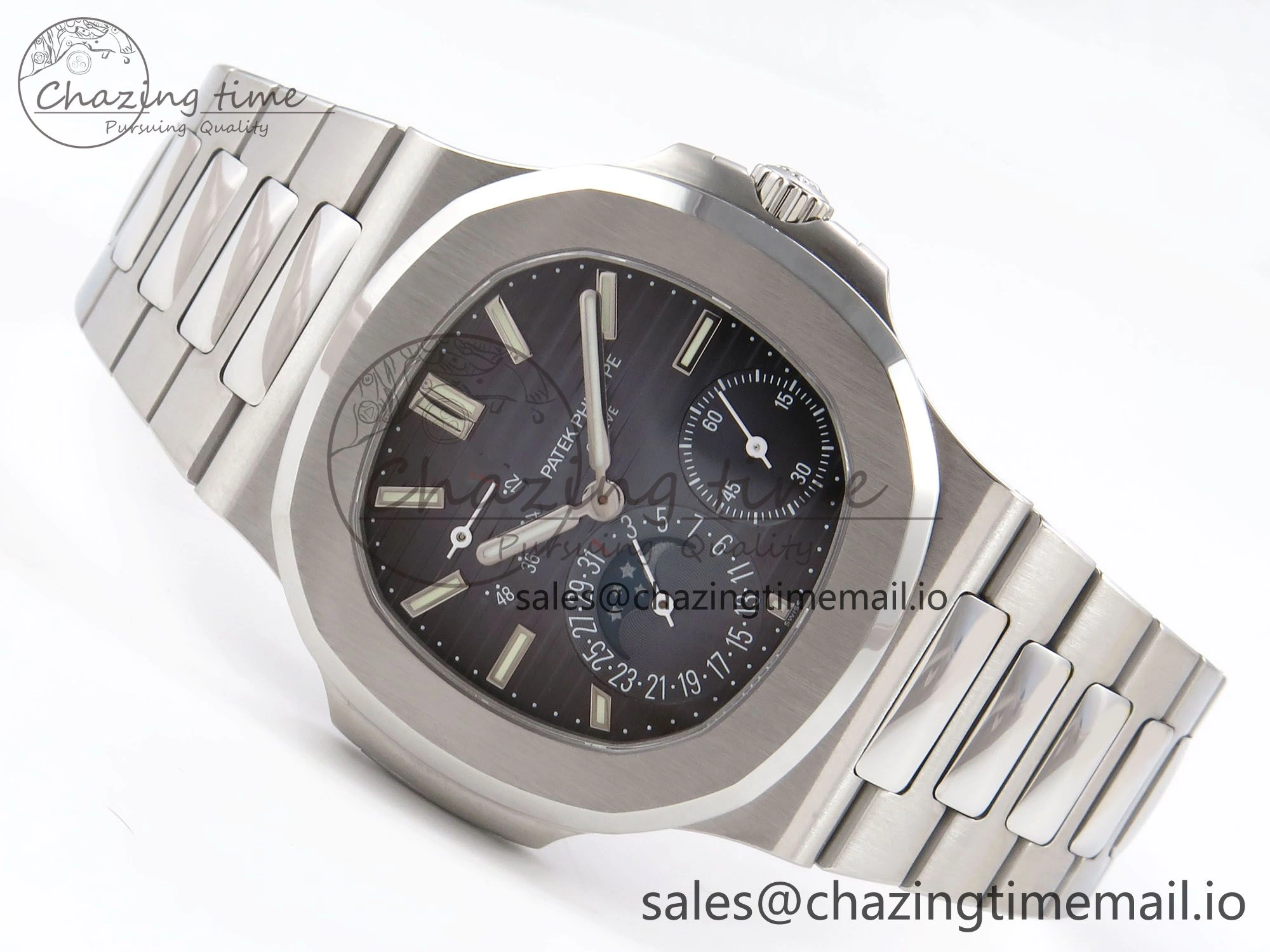 Nautilus 5712-1A 001 PPF 1:1 Best Edition Blue Dial on SS Bracelet PPF240 V3