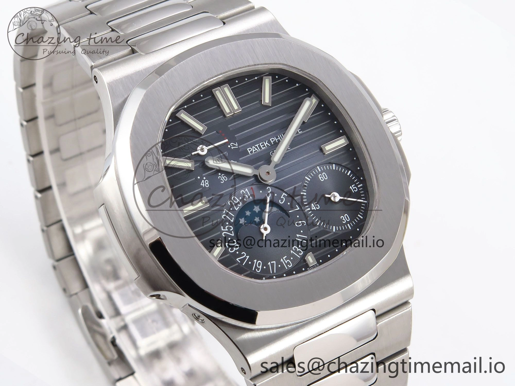 Nautilus 5712-1A 001 PPF 1:1 Best Edition Blue Dial on SS Bracelet PPF240 V3