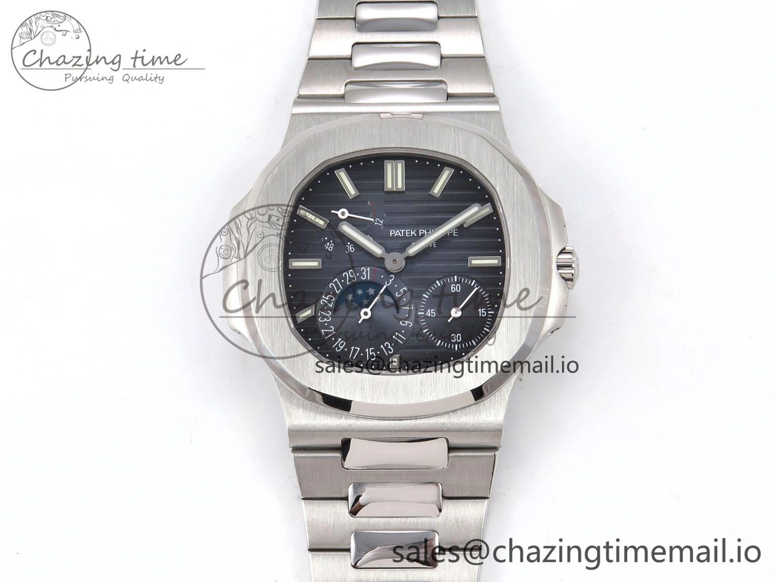 Nautilus 5712-1A 001 PPF 1:1 Best Edition Blue Dial on SS Bracelet PPF240 V3