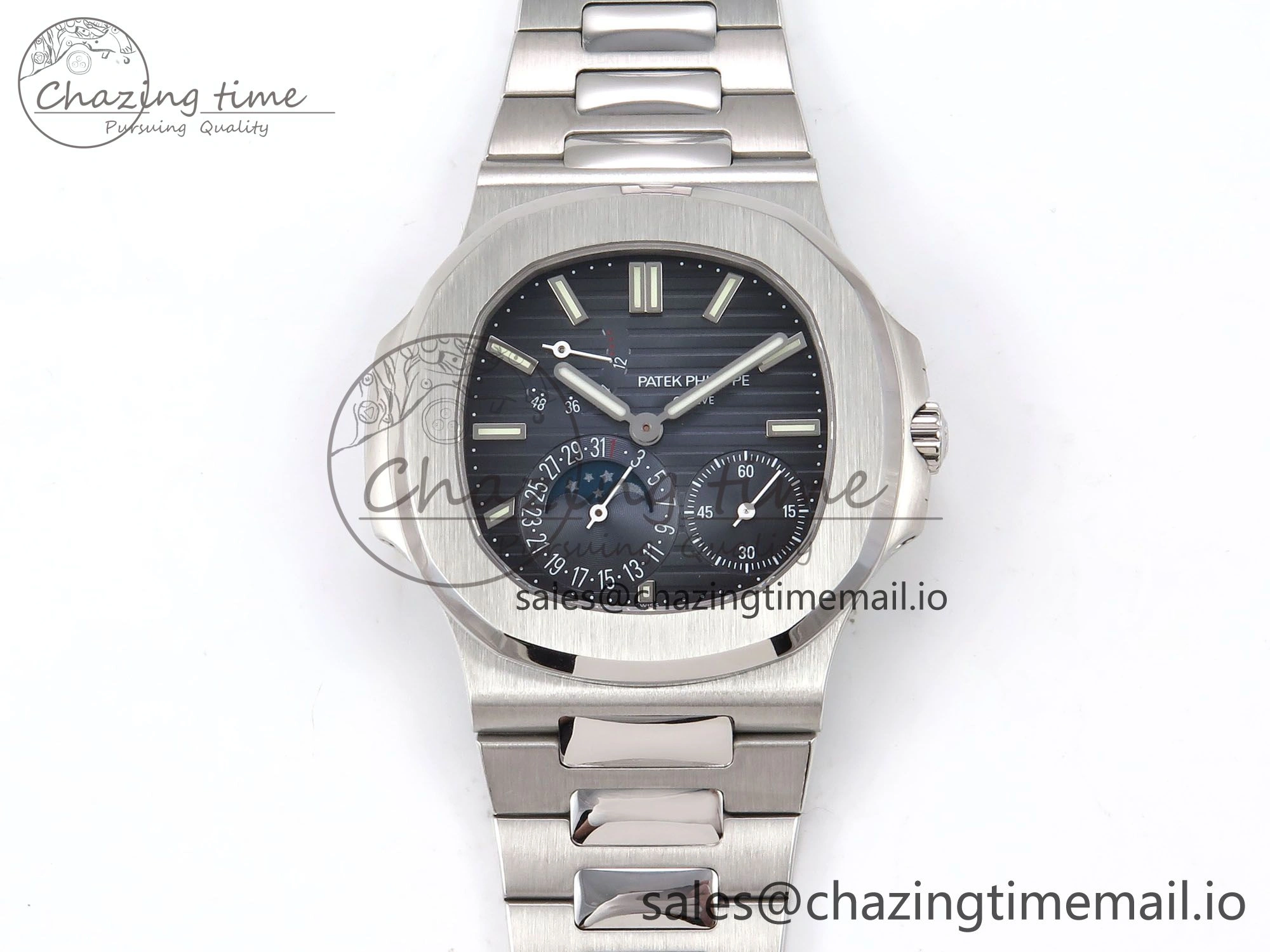 Nautilus 5712-1A 001 PPF 1:1 Best Edition Blue Dial on SS Bracelet PPF240 V3