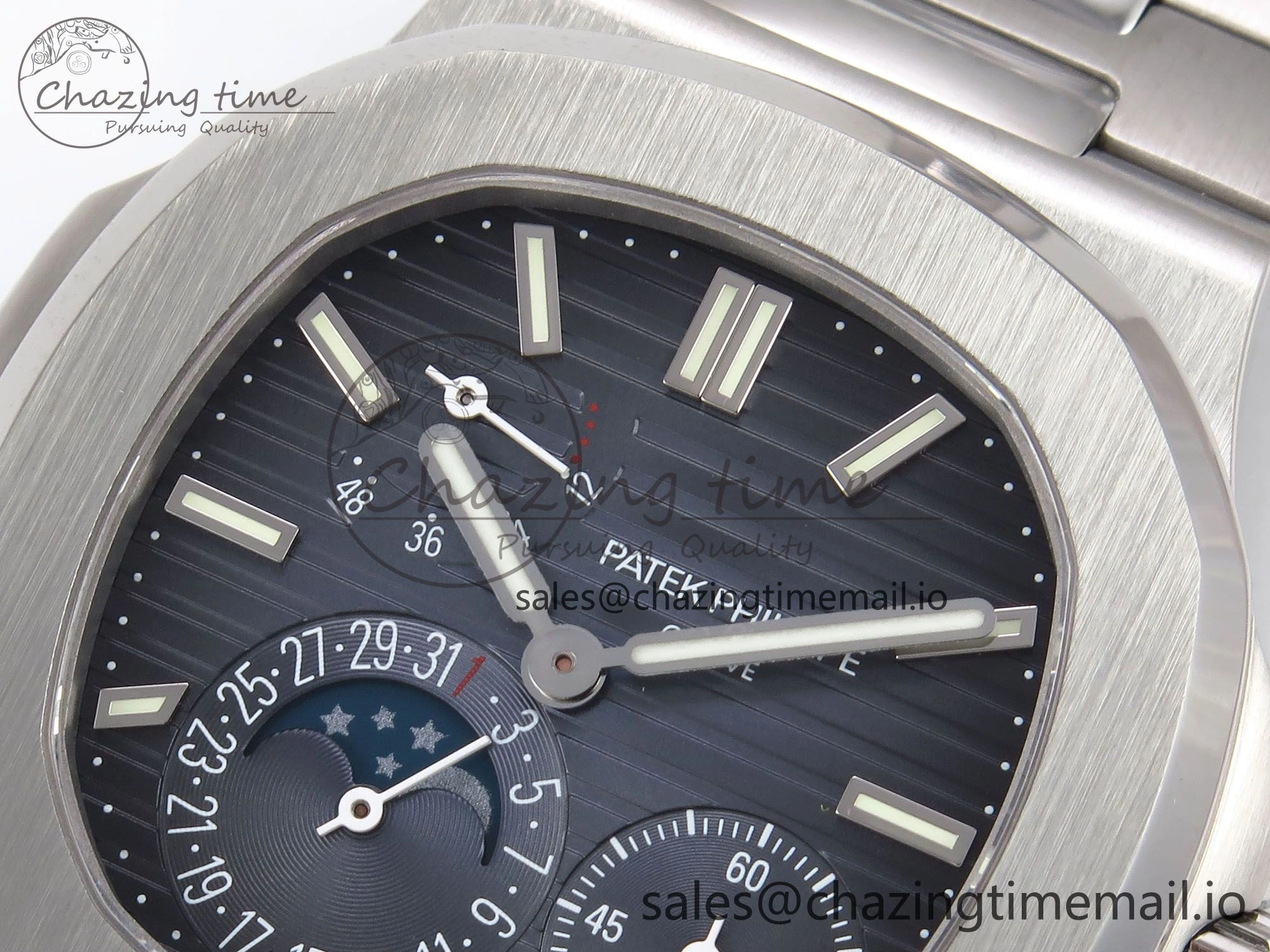 Nautilus 5712-1A 001 PPF 1:1 Best Edition Blue Dial on SS Bracelet PPF240 V3