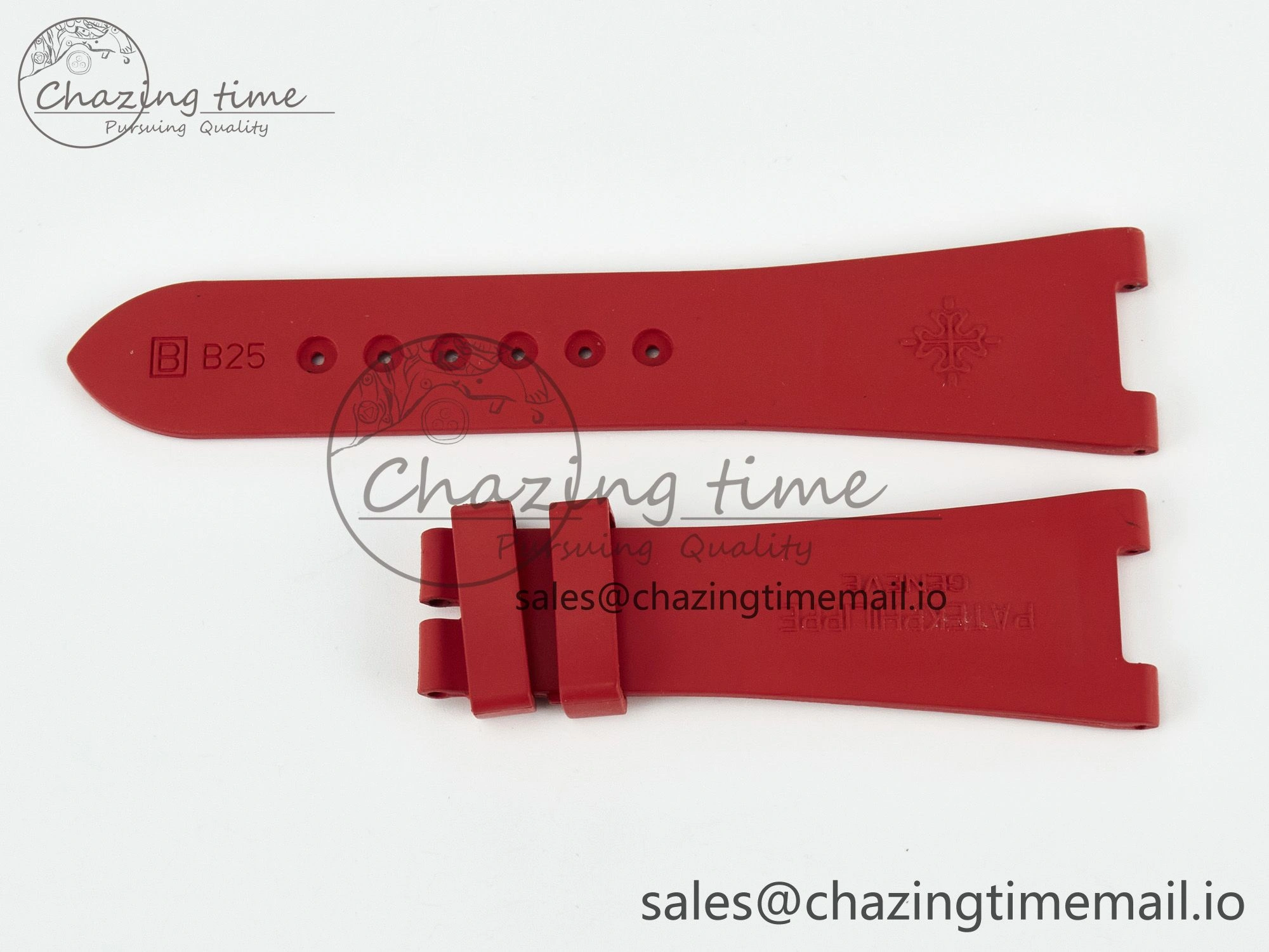 Nautilus 5712 Best Edition Red Rubber Strap (Fits the Gen size)