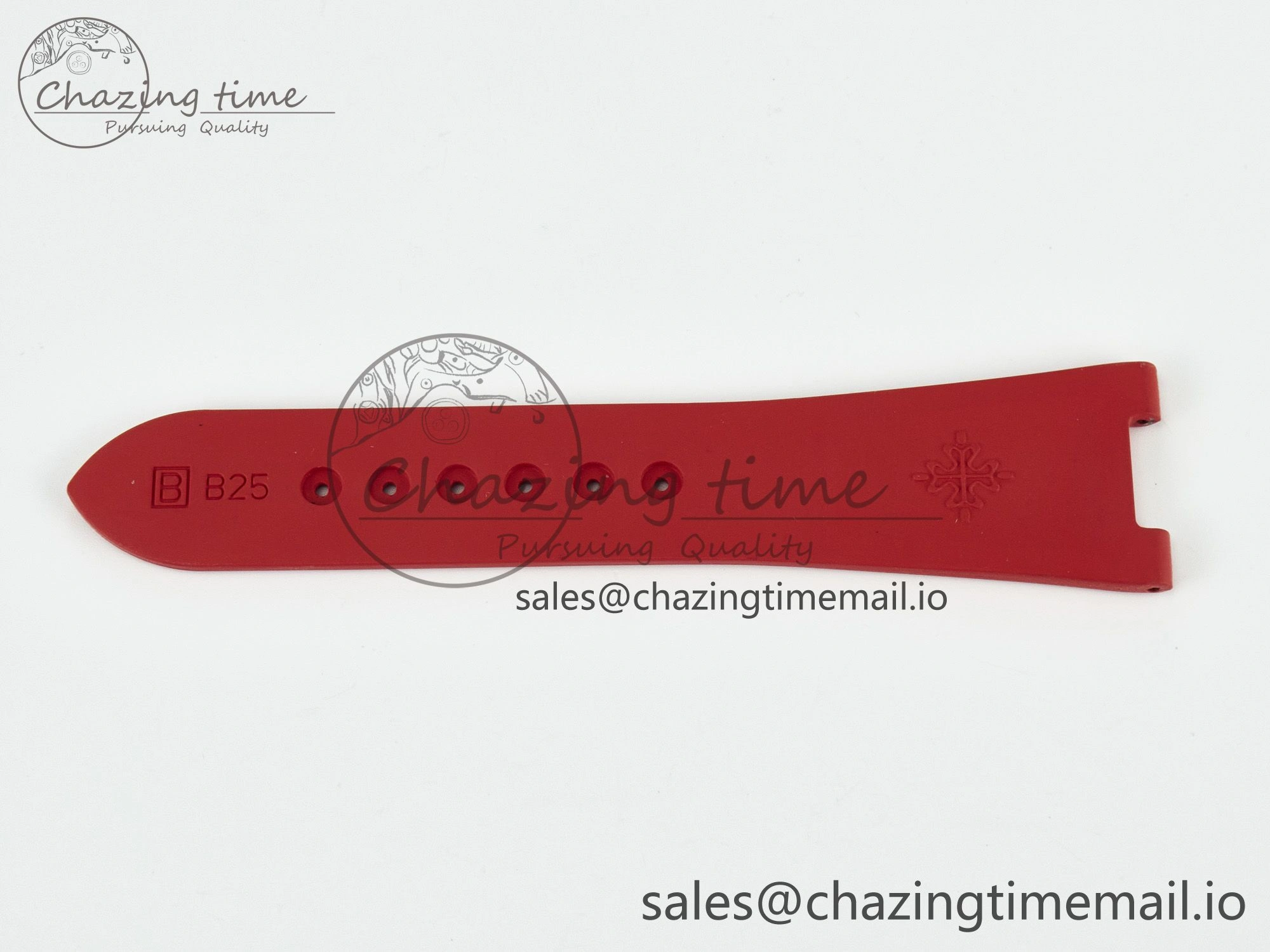 Nautilus 5712 Best Edition Red Rubber Strap (Fits the Gen size)