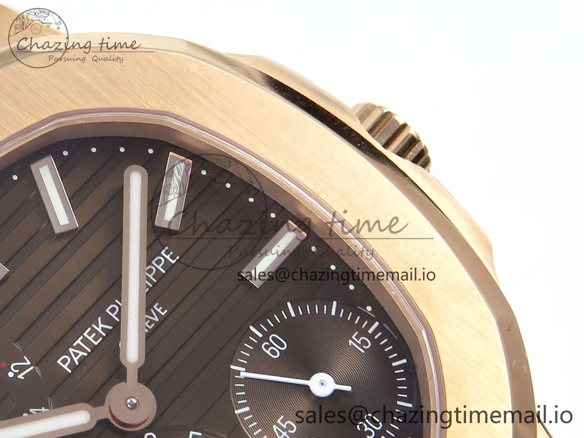 Nautilus 5712 RG OMEF 1:1 Best Edition Brown Dial on RG Bracelet A240 Super Clone