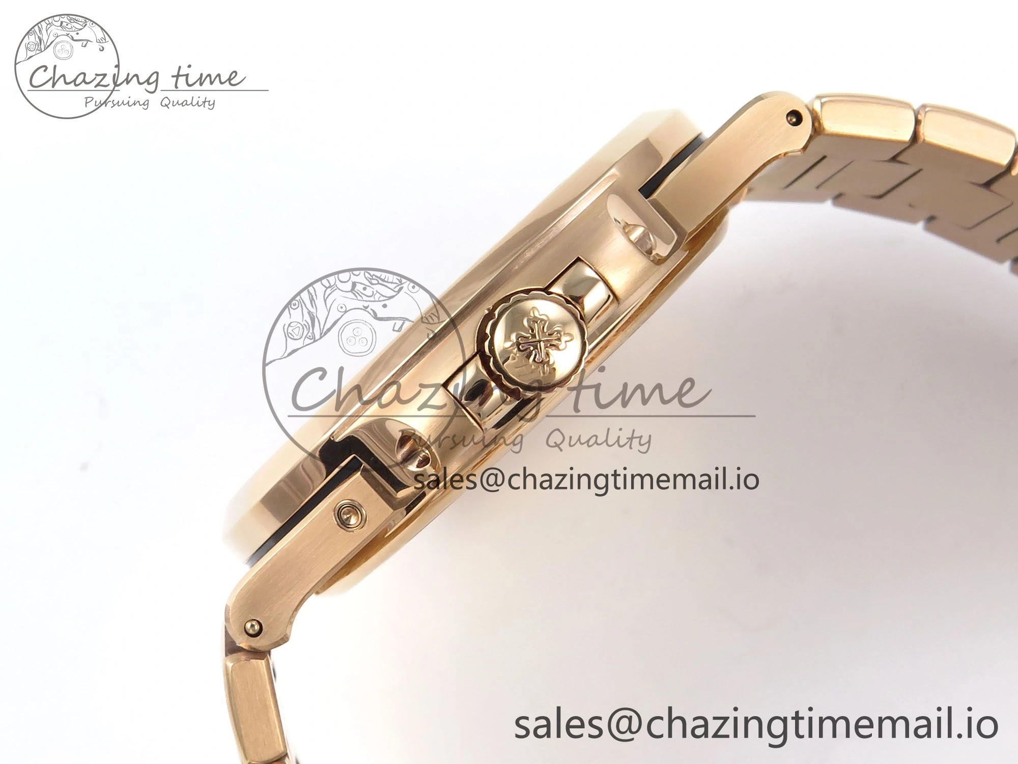 Nautilus 5712 RG OMEF 1:1 Best Edition Brown Dial on RG Bracelet A240 Super Clone