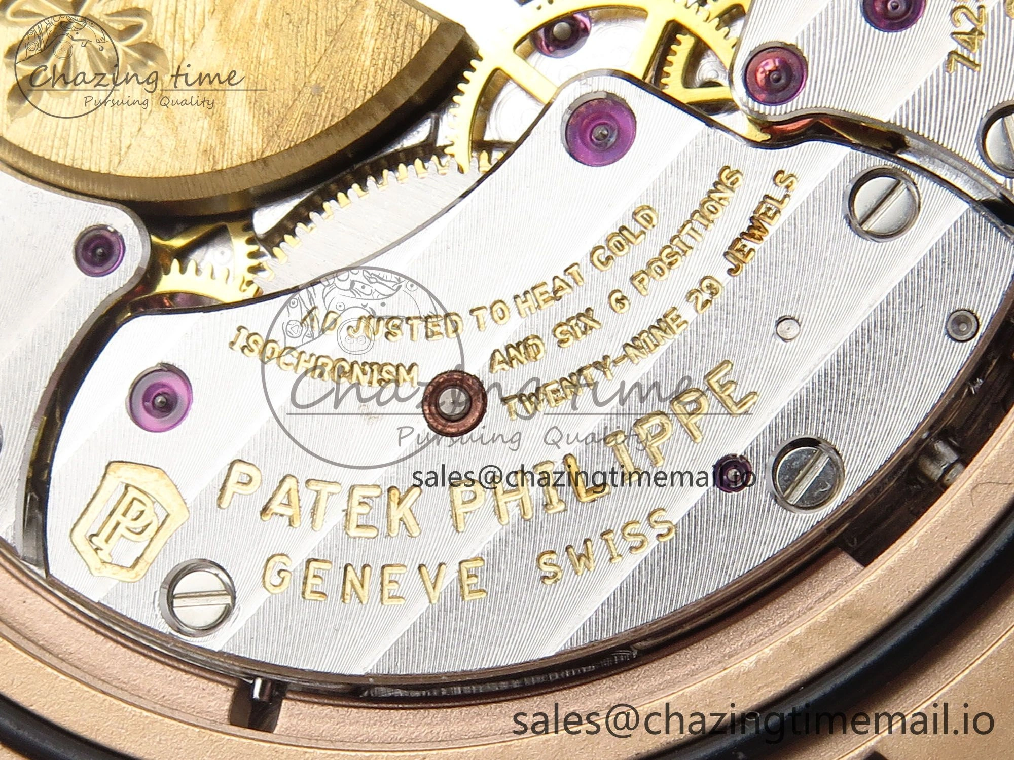 Nautilus 5712 RG OMEF 1:1 Best Edition Brown Dial on RG Bracelet A240 Super Clone
