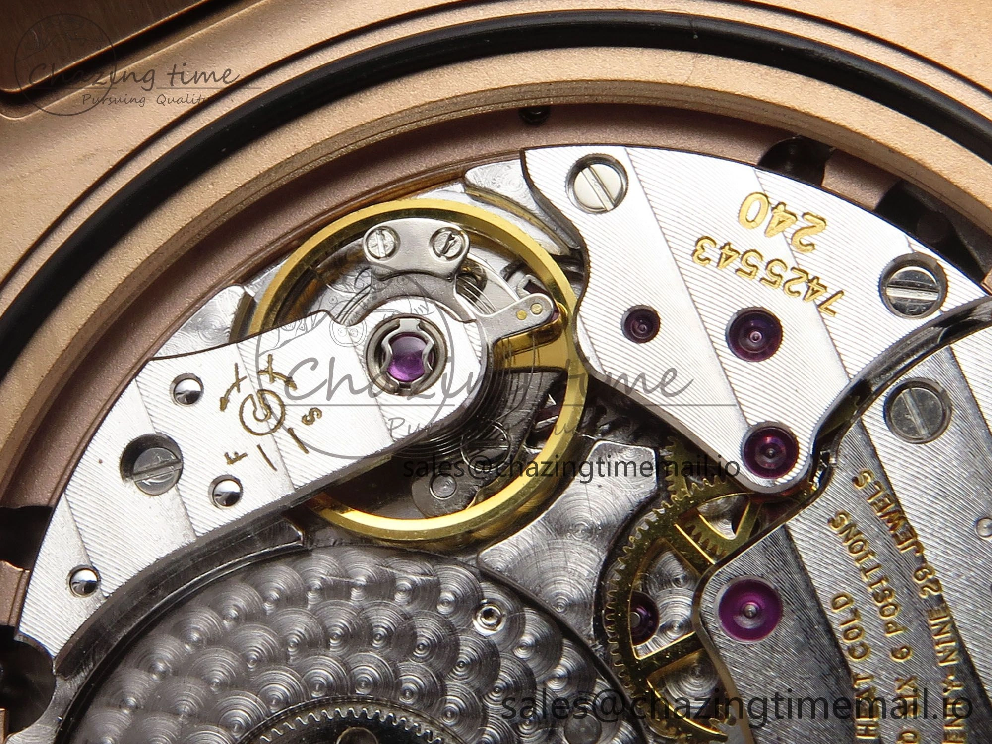 Nautilus 5712 RG OMEF 1:1 Best Edition Brown Dial on RG Bracelet A240 Super Clone