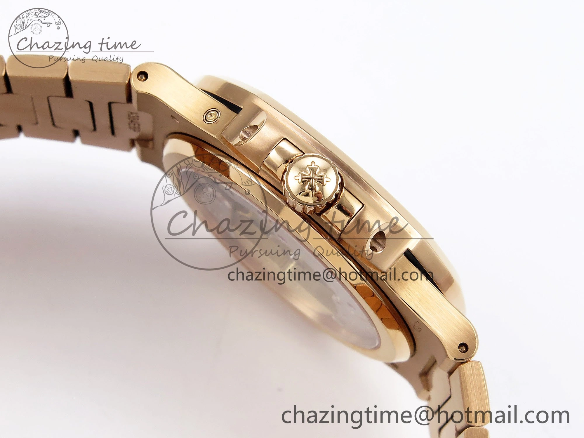 Nautilus 5712 RG PPF 1:1 Best Edition Brown Dial on RG Bracelet A240 Super Clone V2