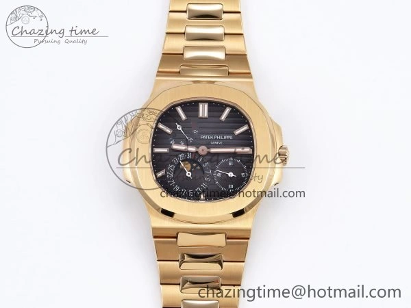 Nautilus 5712 RG PPF 1:1 Best Edition Brown Dial on RG Bracelet A240 Super Clone V2