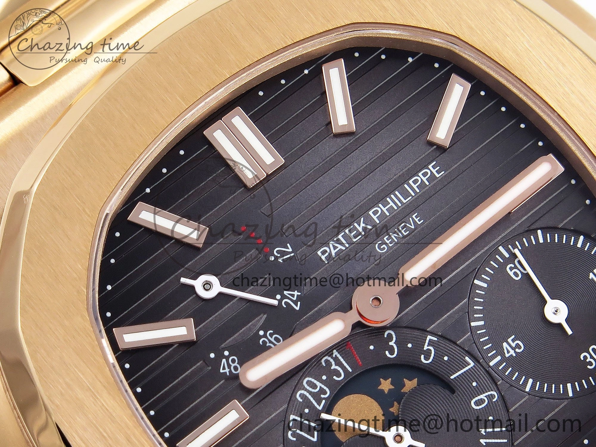 Nautilus 5712 RG PPF 1:1 Best Edition Brown Dial on RG Bracelet A240 Super Clone V2