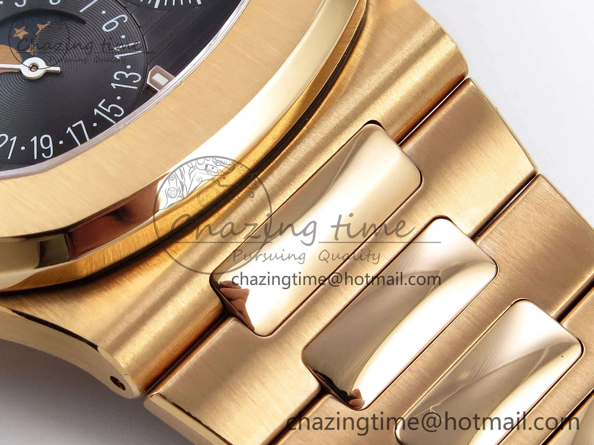 Nautilus 5712 RG PPF 1:1 Best Edition Brown Dial on RG Bracelet A240 Super Clone V2