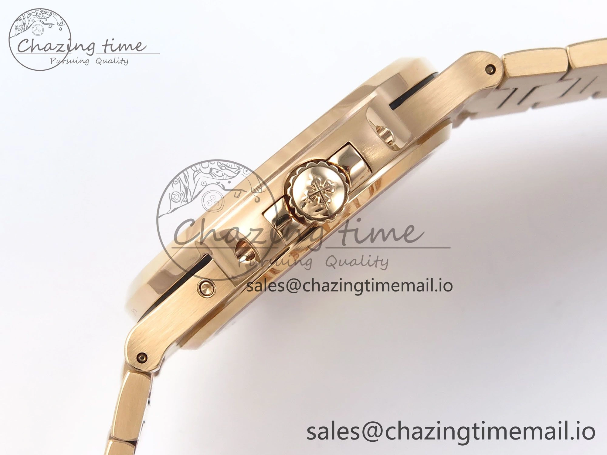 Nautilus 5712 RG PPF 1:1 Best Edition Brown Dial on RG Bracelet A240 Super Clone V3