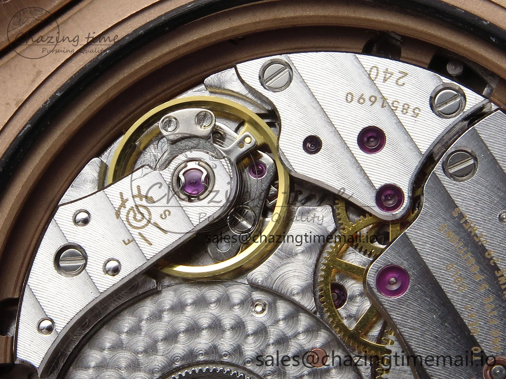Nautilus 5712 RG PPF 1:1 Best Edition Brown Dial on RG Bracelet A240 Super Clone V3