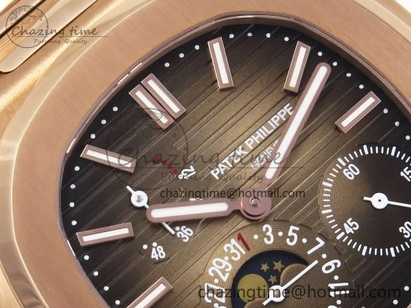 Nautilus 5712 RG PPF 1:1 Best Edition Brown Dial on RG Bracelet A240