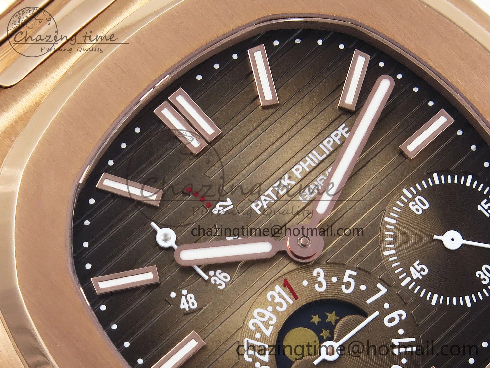 Nautilus 5712 RG PPF 1:1 Best Edition Brown Dial on RG Bracelet A240