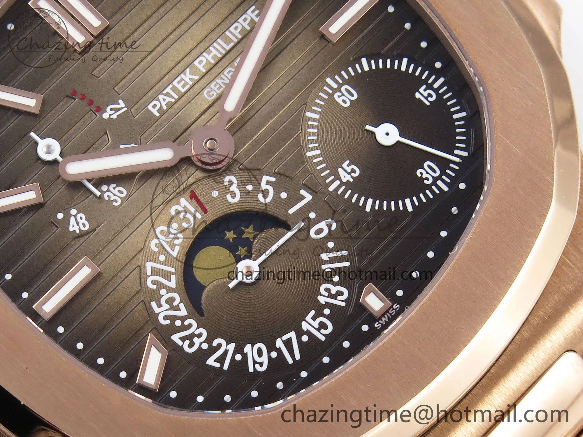 Nautilus 5712 RG PPF 1:1 Best Edition Brown Dial on RG Bracelet A240