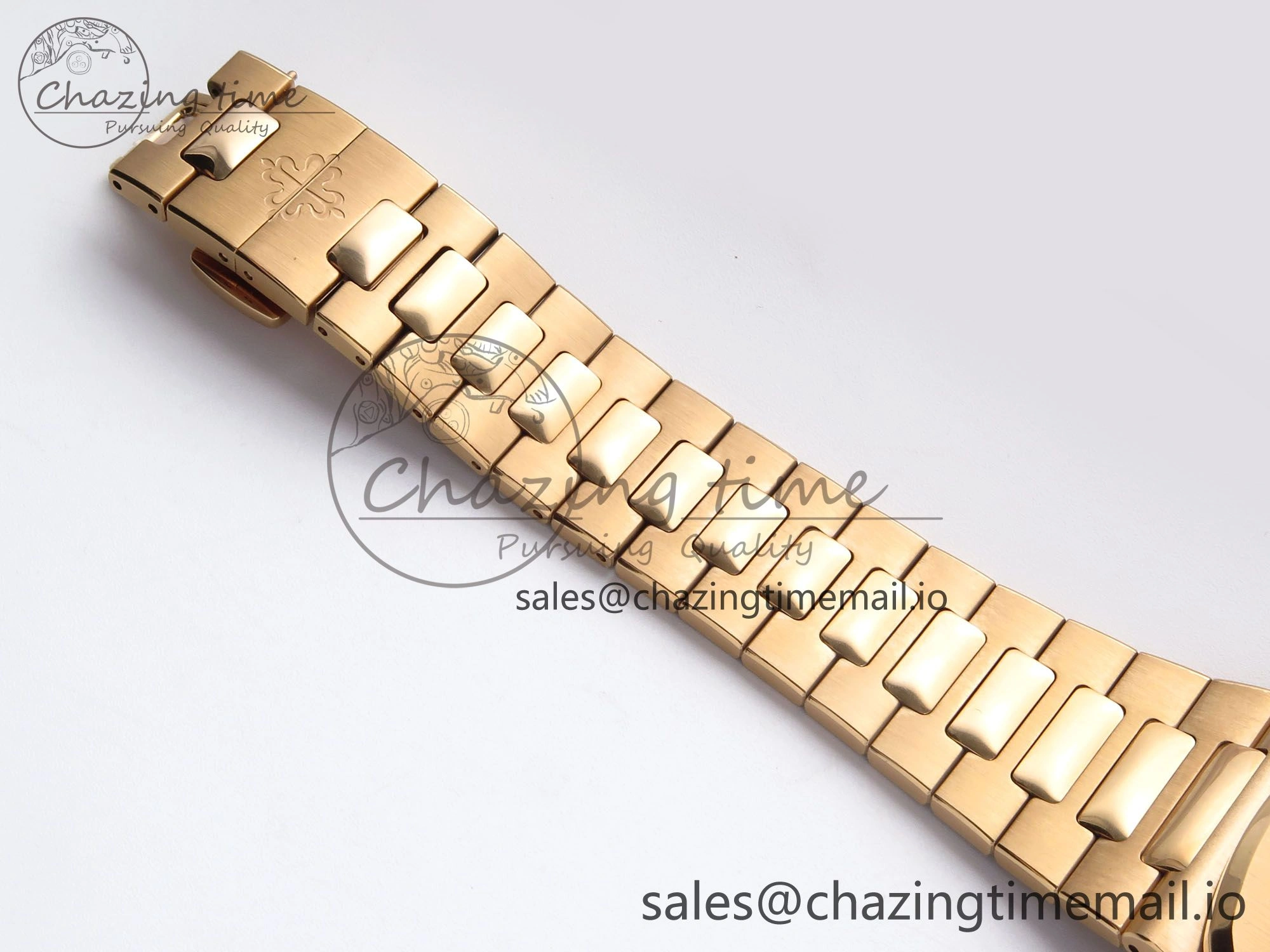 Nautilus 5712 RG PPF 1:1 Best Edition Brown Dial on RG Bracelet PPF240 Super Clone V4+