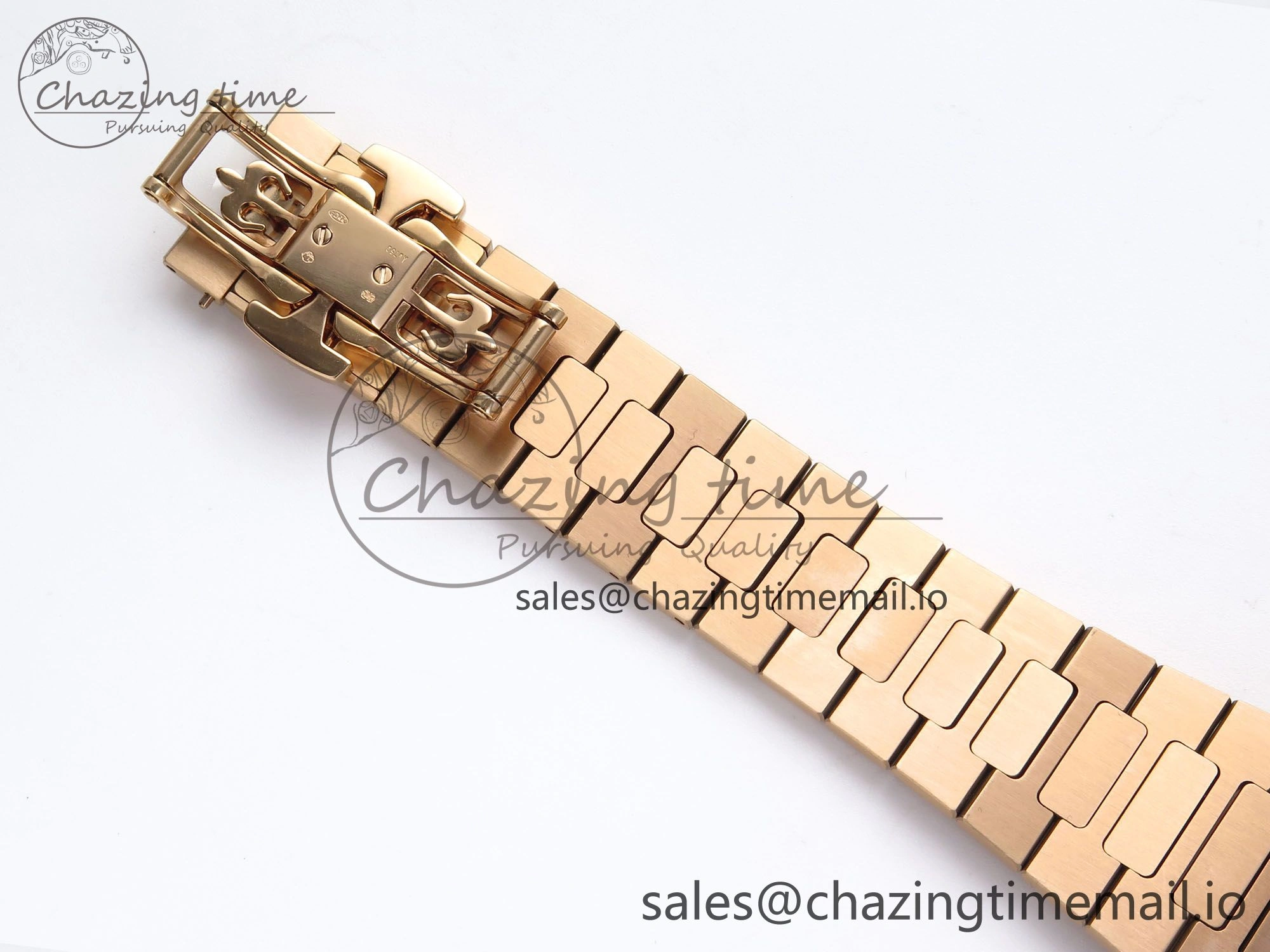 Nautilus 5712 RG PPF 1:1 Best Edition Brown Dial on RG Bracelet PPF240 Super Clone V4+
