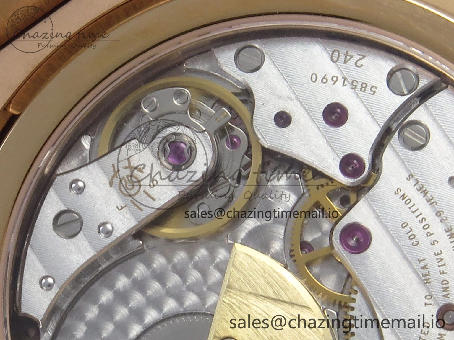 Nautilus 5712 RG PPF 1:1 Best Edition Gray Dial Diamonds Bezel on Brown Leather Strap A240 Super Clone V3