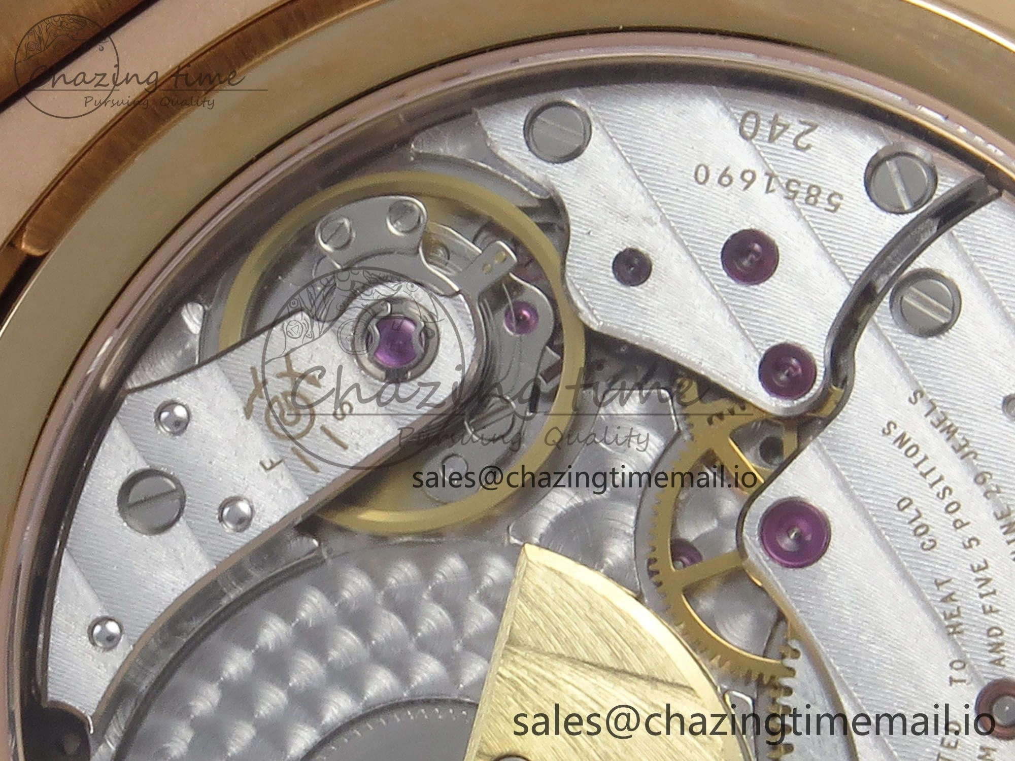 Nautilus 5712 RG PPF 1:1 Best Edition Gray Dial Diamonds Bezel on Brown Leather Strap A240 Super Clone V3