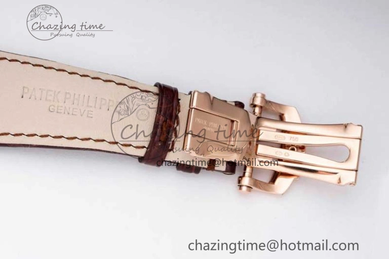 Nautilus 5712 RG PPF 1:1 Best Edition Gray Dial on Brown Leather Strap A240