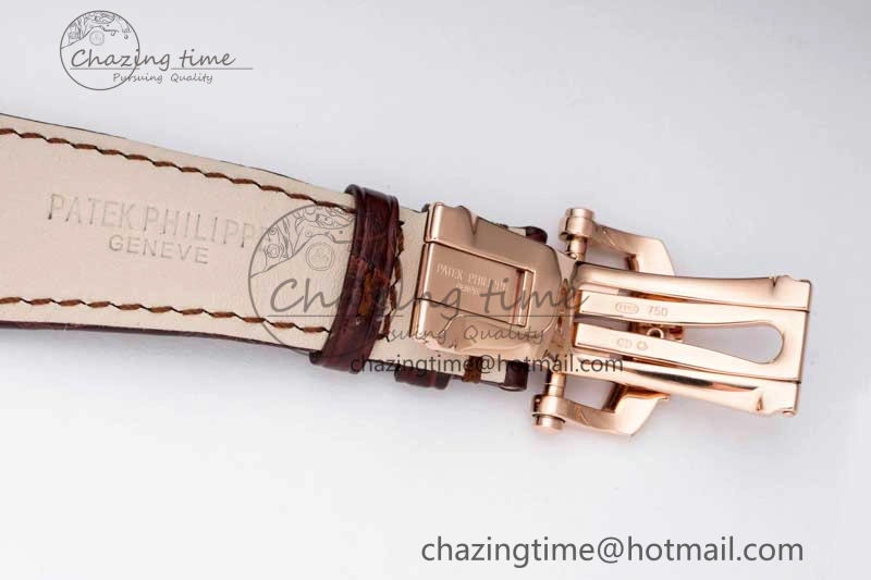 Nautilus 5712 RG PPF 1:1 Best Edition Gray Dial on Brown Leather Strap A240