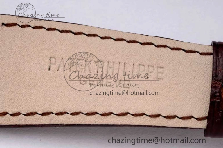 Nautilus 5712 RG PPF 1:1 Best Edition Gray Dial on Brown Leather Strap A240