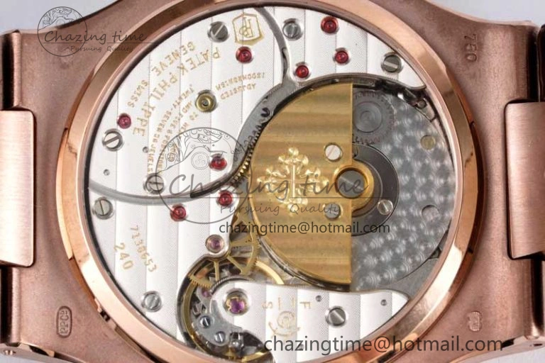 Nautilus 5712 RG PPF 1:1 Best Edition Gray Dial on Brown Leather Strap A240