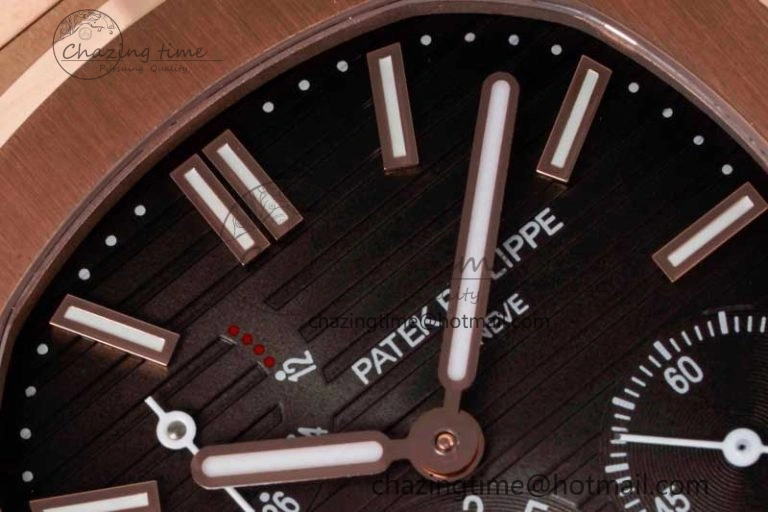 Nautilus 5712 RG PPF 1:1 Best Edition Gray Dial on Brown Leather Strap A240