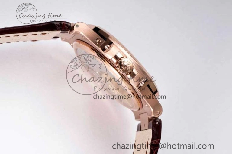 Nautilus 5712 RG PPF 1:1 Best Edition Gray Dial on Brown Leather Strap A240