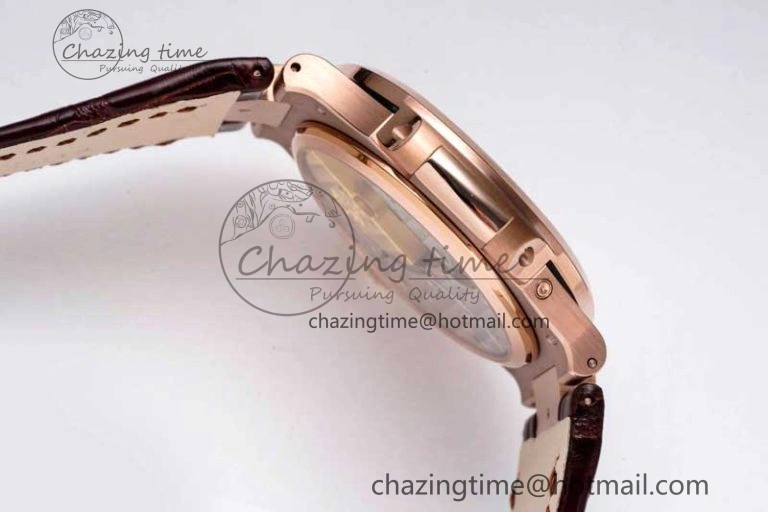 Nautilus 5712 RG PPF 1:1 Best Edition Gray Dial on Brown Leather Strap A240