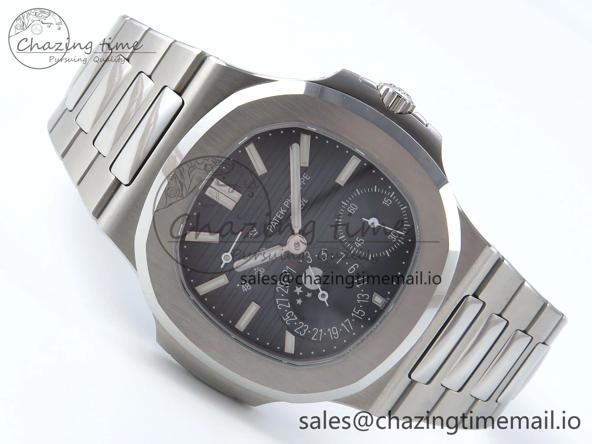 Nautilus 5712 SS OMEF 1:1 Best Edition Blue Dial on SS Bracelet A240 Super Clone