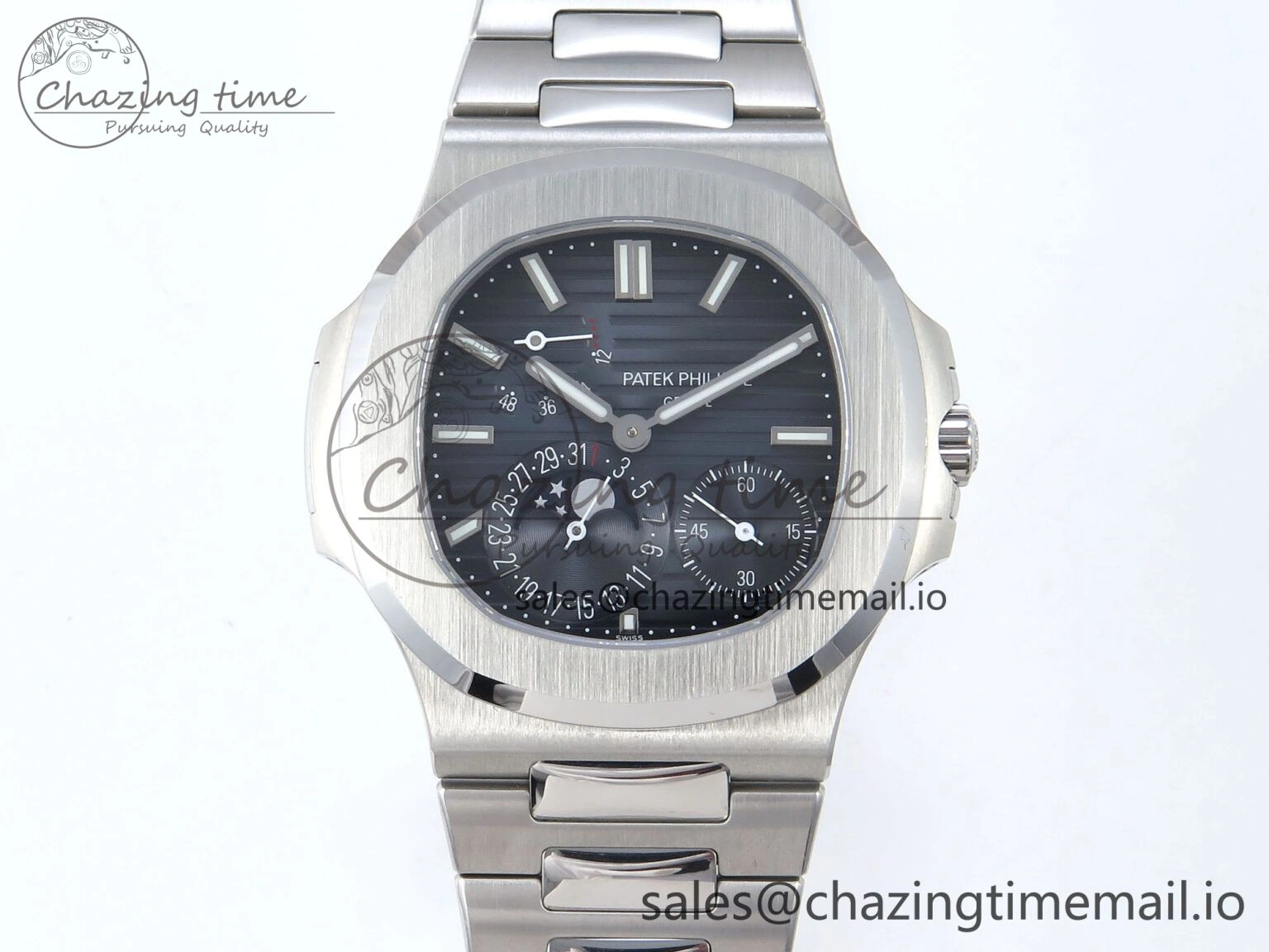 Nautilus 5712 SS OMEF 1:1 Best Edition Blue Dial on SS Bracelet A240 Super Clone