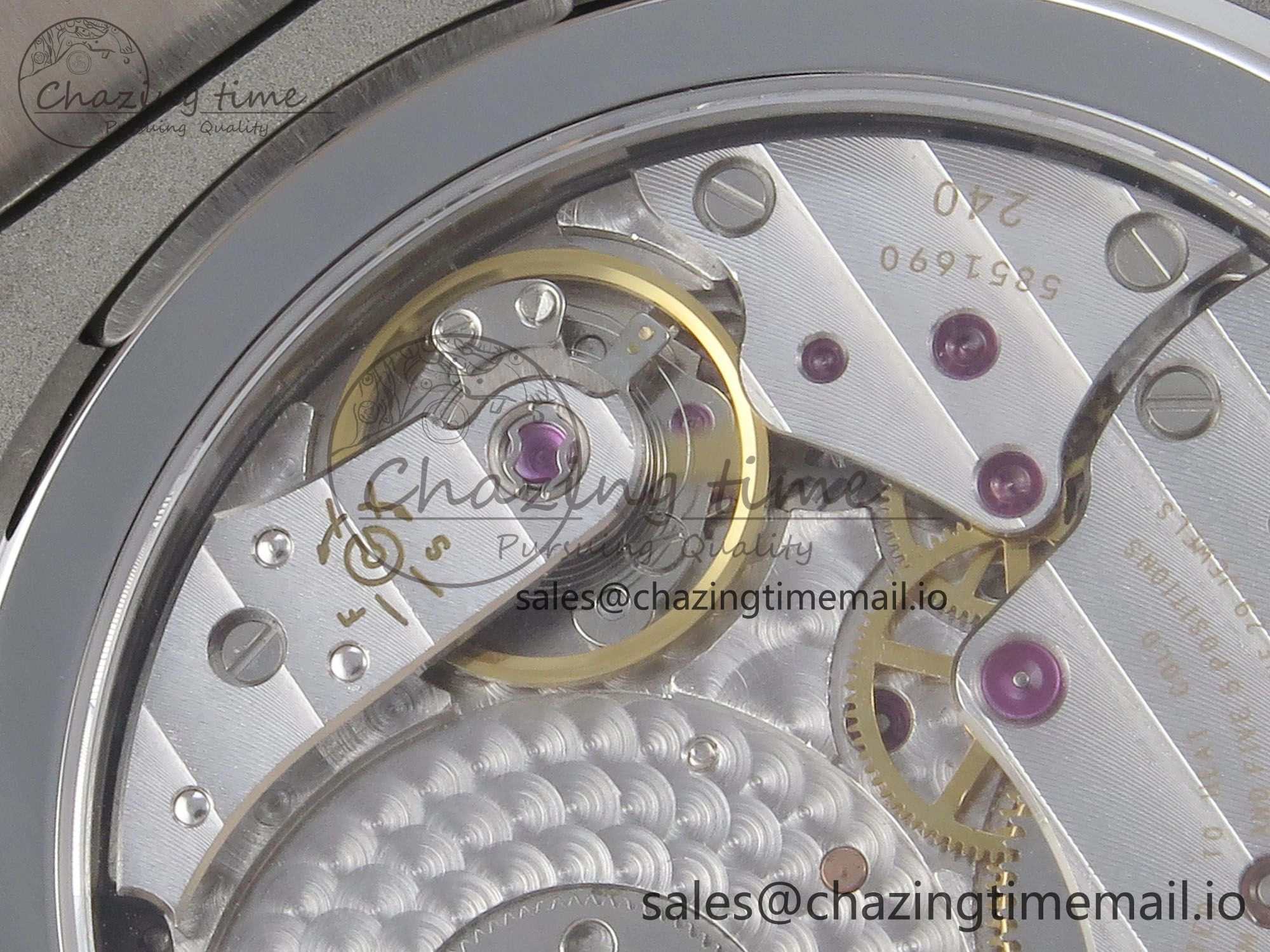Nautilus 5712 SS PPF 1:1 Best Edition Blue Dial Diamonds Bezel on Black Leather Strap A240 Super Clone V3