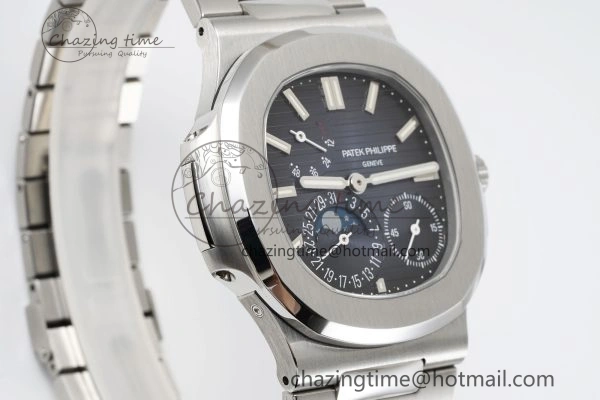 Nautilus 5712 SS PPF 1:1 Best Edition Blue Dial on SS Bracelet A240 Super Clone V2