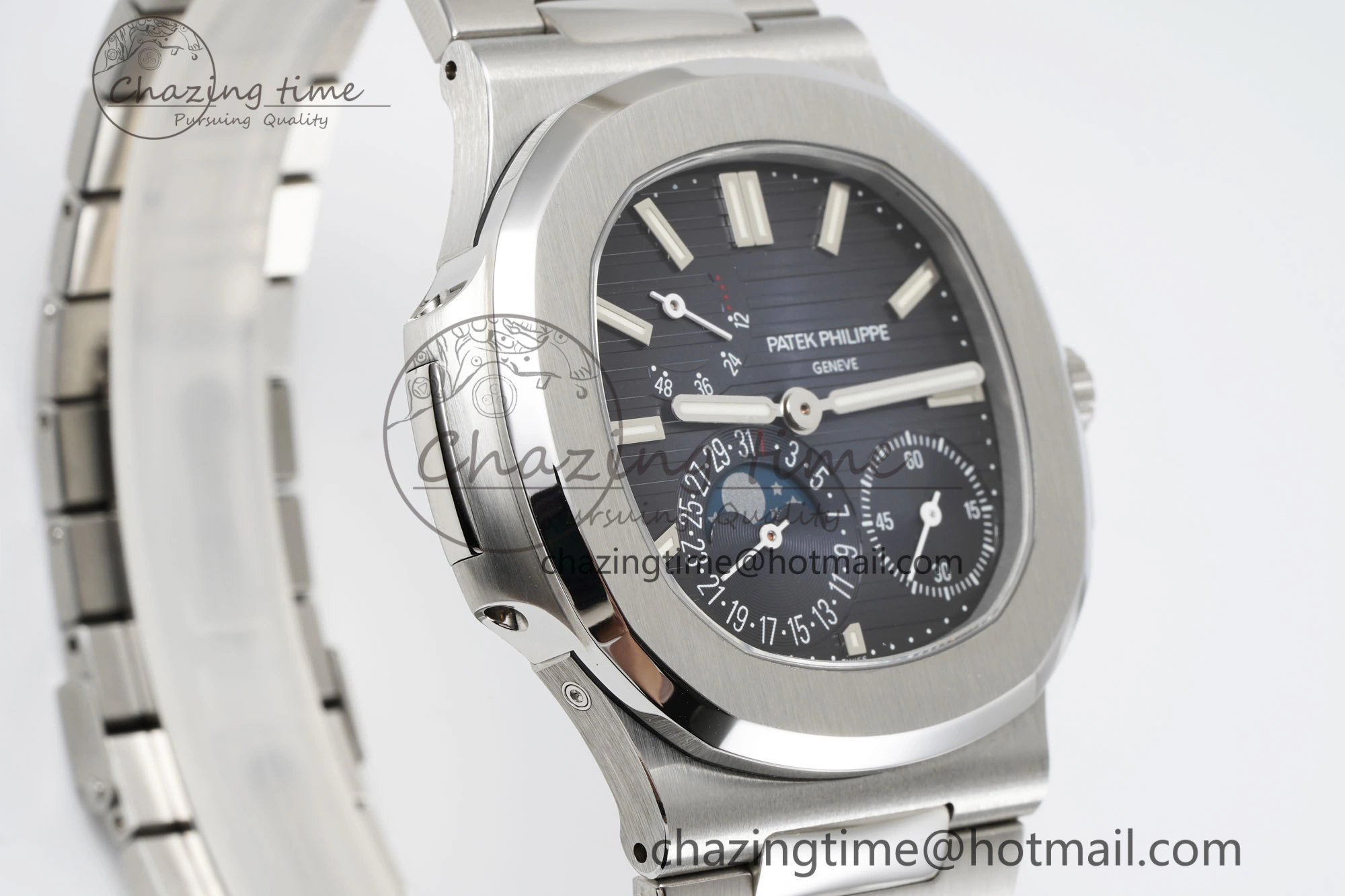 Nautilus 5712 SS PPF 1:1 Best Edition Blue Dial on SS Bracelet A240 Super Clone V2