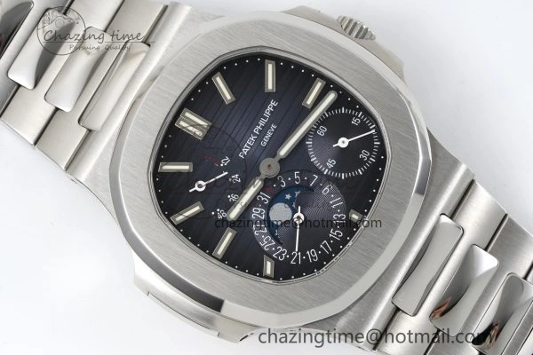 Nautilus 5712 SS PPF 1:1 Best Edition Blue Dial on SS Bracelet A240 Super Clone V2